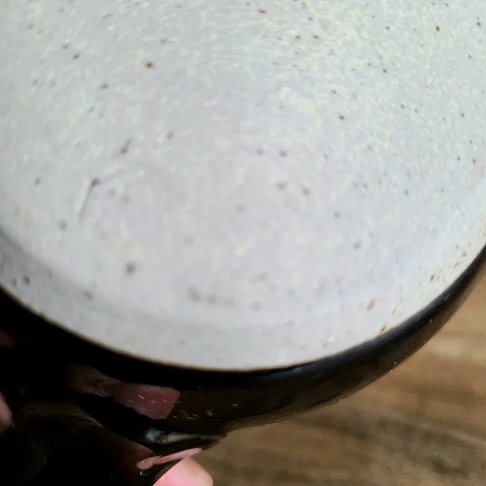 Hand made ceramic blue and black pitcher/creamer. - Picture 9 of 9